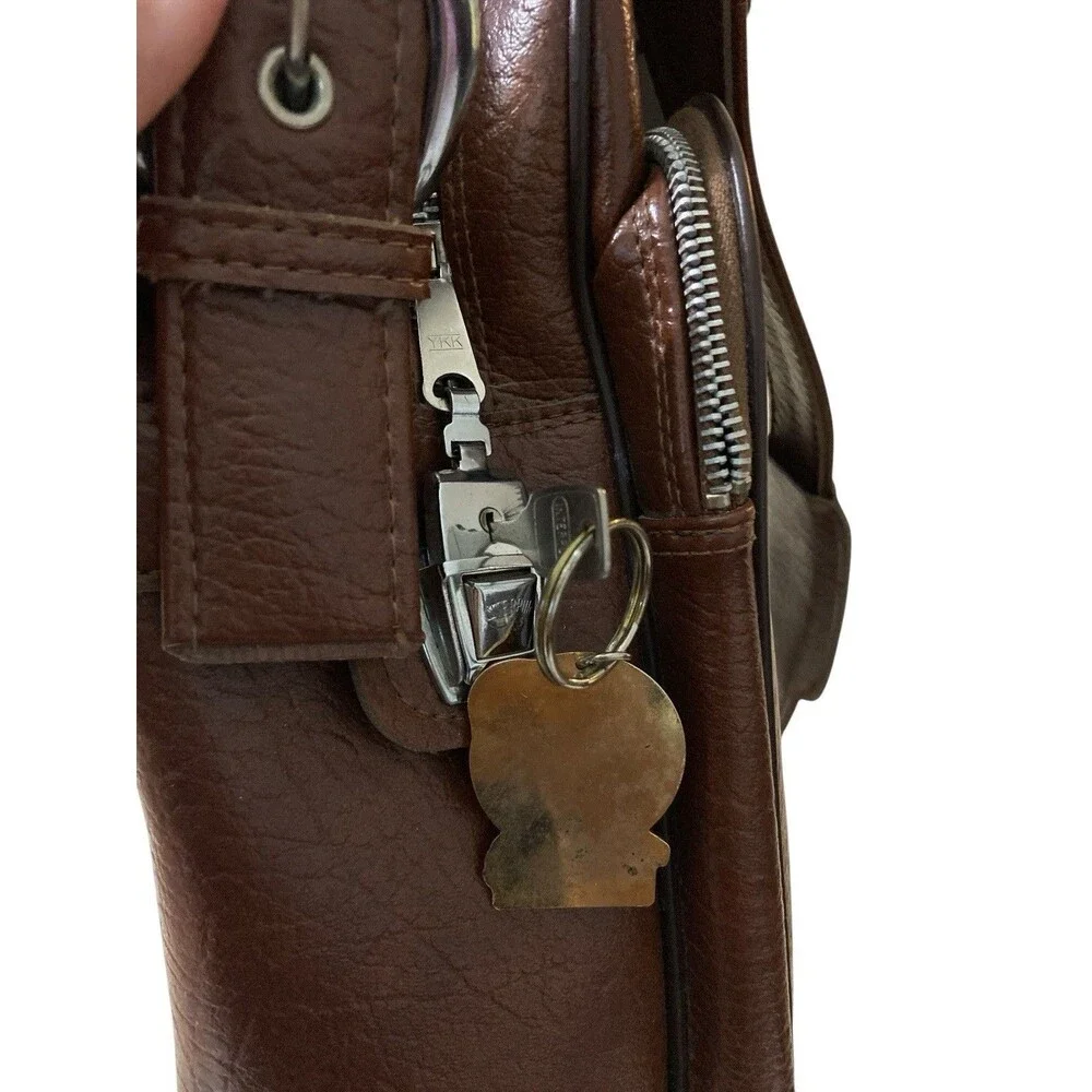 Interpur‎ 1970s Crossbody Lugagge Vintage Bag With Lock And Key Made In Korea